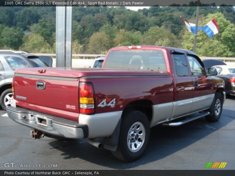 Sport Red Metallic / Dark Pewter 2005 GMC Sierra 1500 SLT Extended Cab 4x4