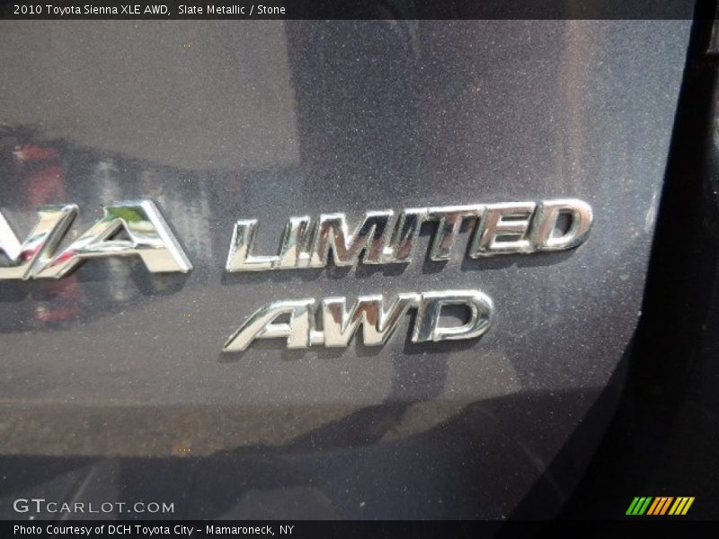 Slate Metallic / Stone 2010 Toyota Sienna XLE AWD
