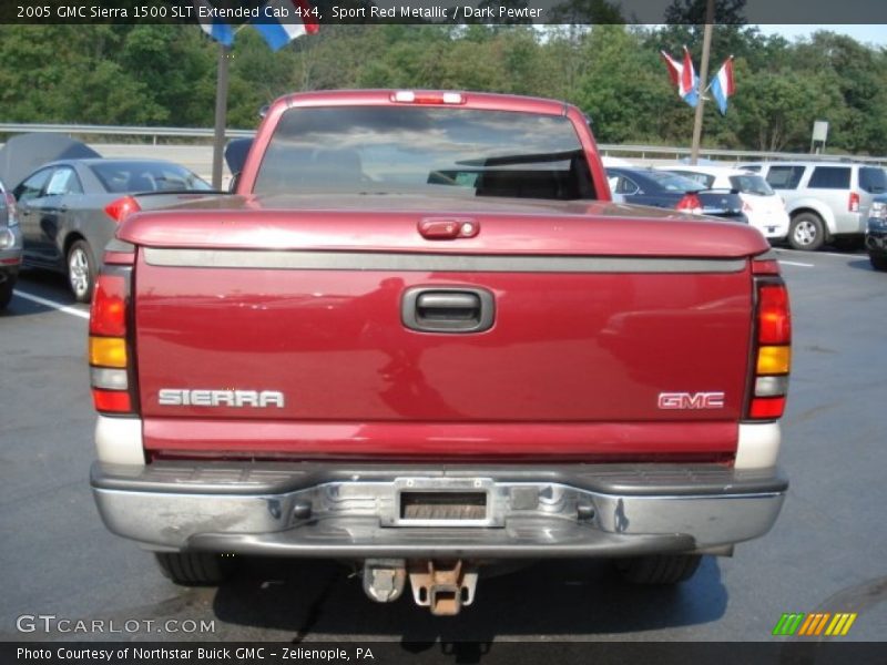 Sport Red Metallic / Dark Pewter 2005 GMC Sierra 1500 SLT Extended Cab 4x4
