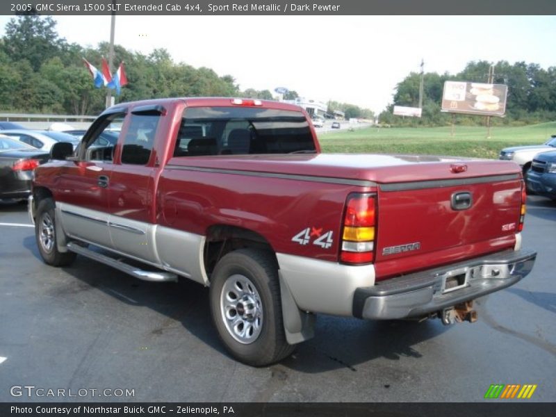 Sport Red Metallic / Dark Pewter 2005 GMC Sierra 1500 SLT Extended Cab 4x4