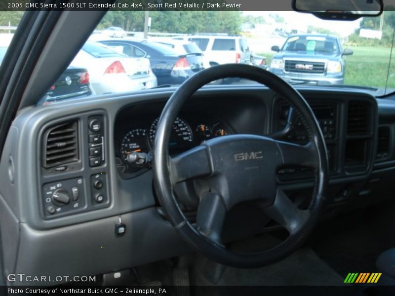 Sport Red Metallic / Dark Pewter 2005 GMC Sierra 1500 SLT Extended Cab 4x4