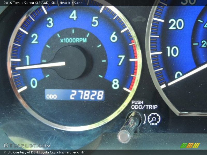 Slate Metallic / Stone 2010 Toyota Sienna XLE AWD