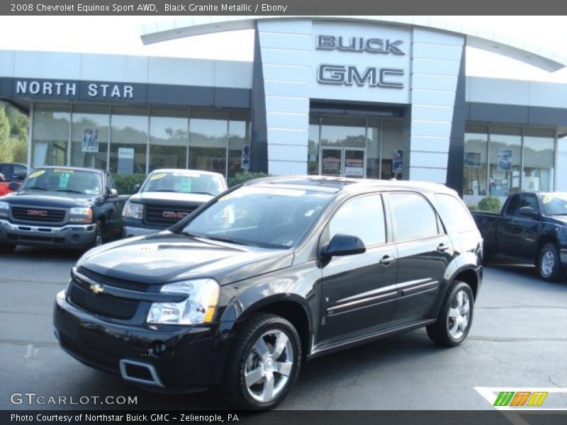 Black Granite Metallic / Ebony 2008 Chevrolet Equinox Sport AWD