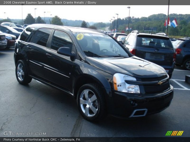 Black Granite Metallic / Ebony 2008 Chevrolet Equinox Sport AWD