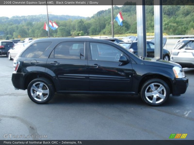 Black Granite Metallic / Ebony 2008 Chevrolet Equinox Sport AWD