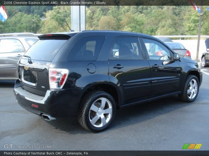 Black Granite Metallic / Ebony 2008 Chevrolet Equinox Sport AWD