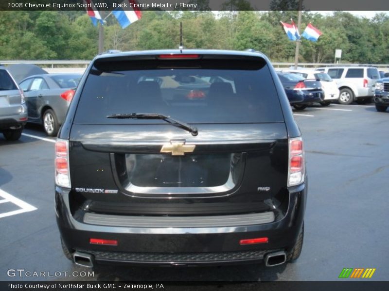 Black Granite Metallic / Ebony 2008 Chevrolet Equinox Sport AWD