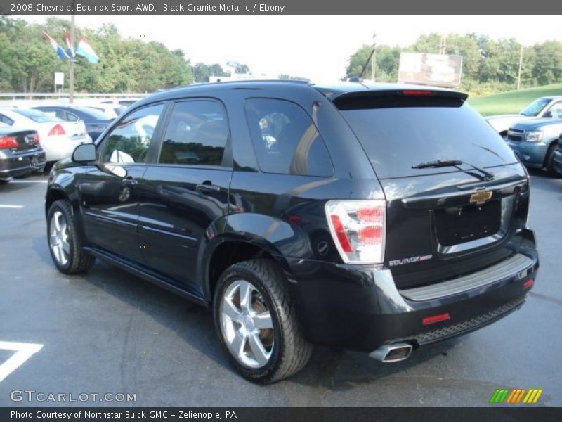 Black Granite Metallic / Ebony 2008 Chevrolet Equinox Sport AWD