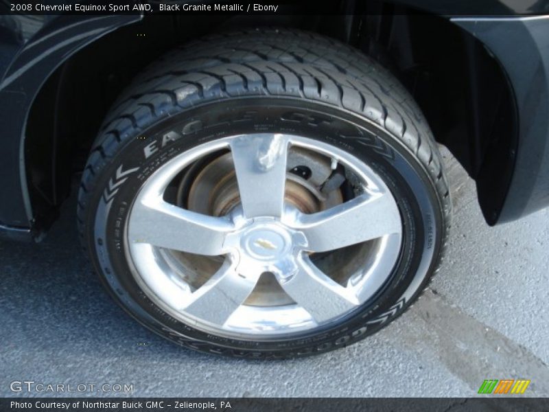Black Granite Metallic / Ebony 2008 Chevrolet Equinox Sport AWD
