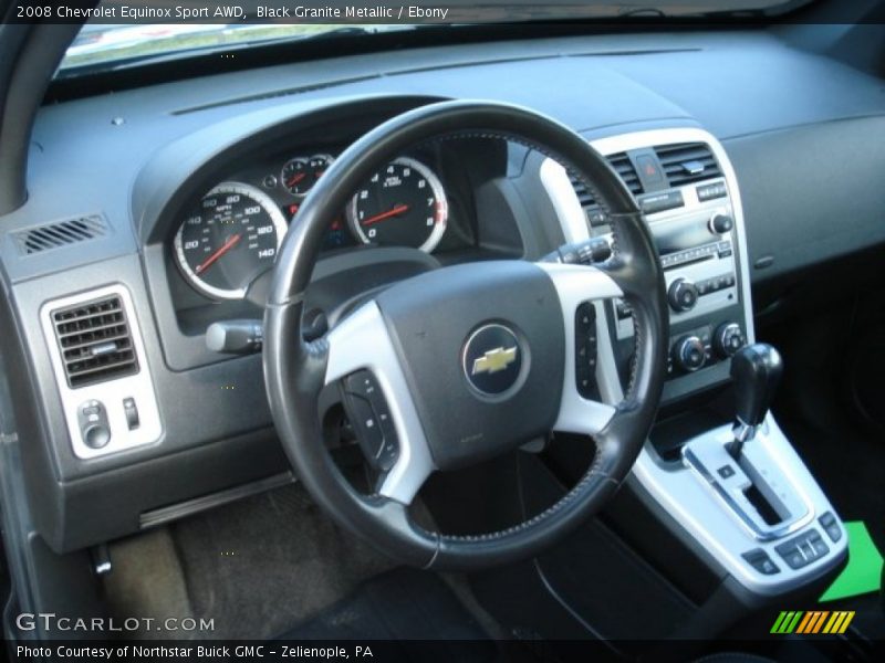Black Granite Metallic / Ebony 2008 Chevrolet Equinox Sport AWD