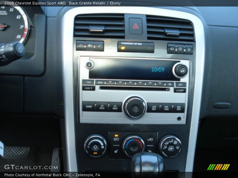 Black Granite Metallic / Ebony 2008 Chevrolet Equinox Sport AWD