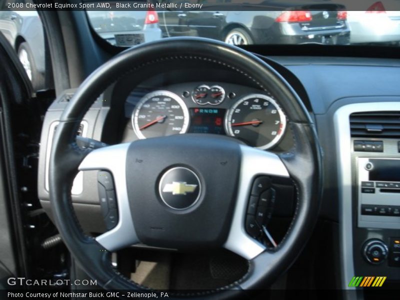 Black Granite Metallic / Ebony 2008 Chevrolet Equinox Sport AWD