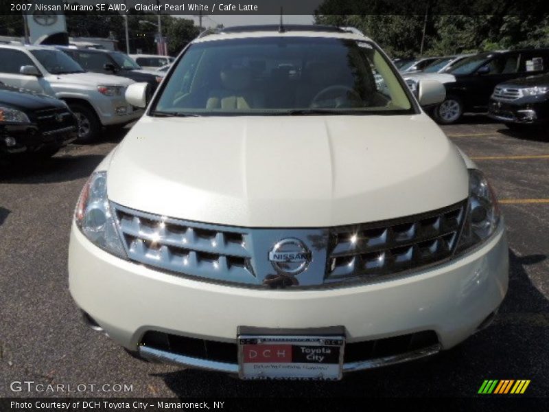 Glacier Pearl White / Cafe Latte 2007 Nissan Murano SE AWD