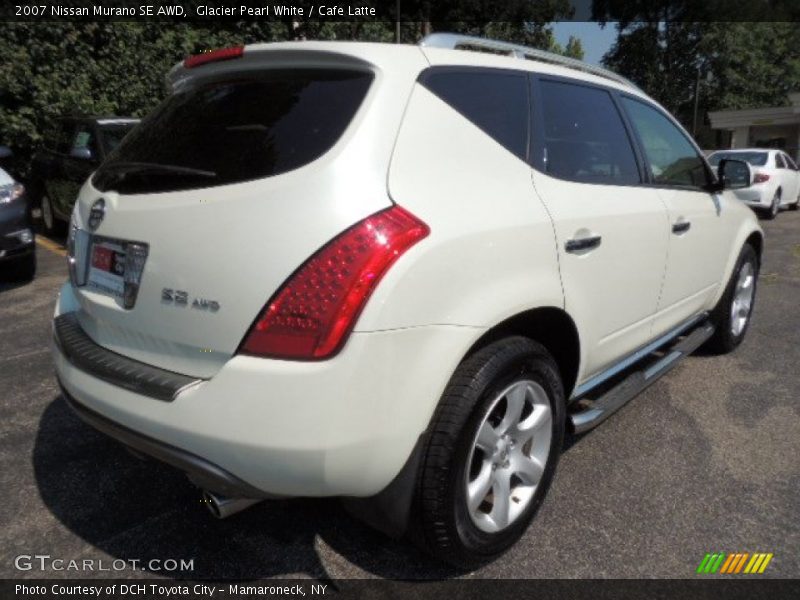 Glacier Pearl White / Cafe Latte 2007 Nissan Murano SE AWD