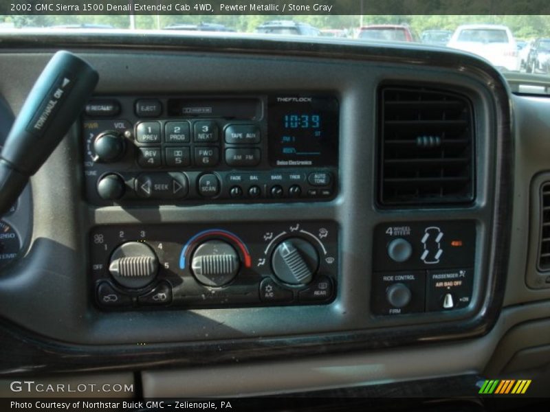 Pewter Metallic / Stone Gray 2002 GMC Sierra 1500 Denali Extended Cab 4WD