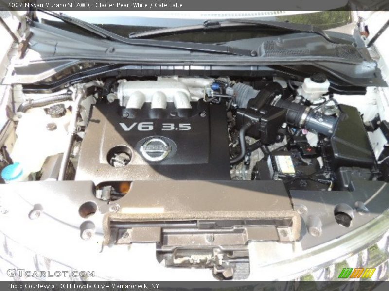Glacier Pearl White / Cafe Latte 2007 Nissan Murano SE AWD