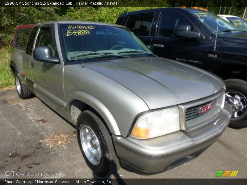 Pewter Metallic / Pewter 1998 GMC Sonoma SLS Extended Cab