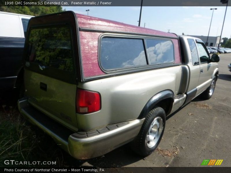 Pewter Metallic / Pewter 1998 GMC Sonoma SLS Extended Cab