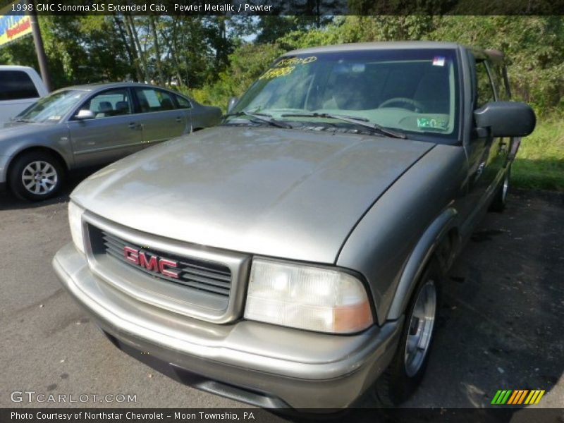Pewter Metallic / Pewter 1998 GMC Sonoma SLS Extended Cab