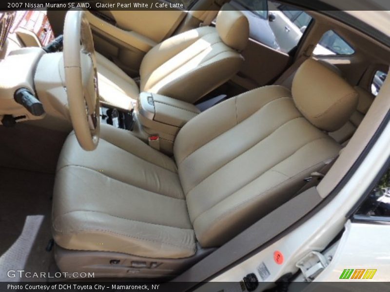 Glacier Pearl White / Cafe Latte 2007 Nissan Murano SE AWD