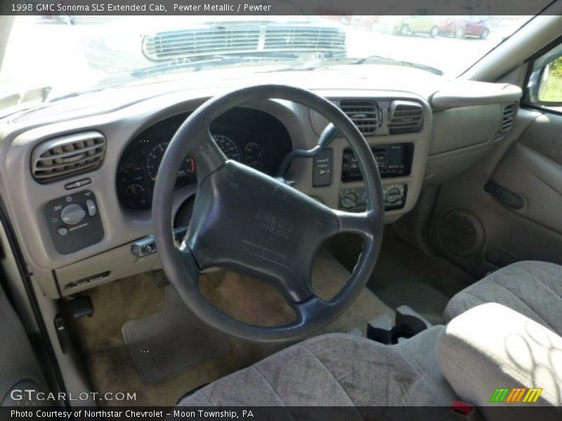 Pewter Metallic / Pewter 1998 GMC Sonoma SLS Extended Cab