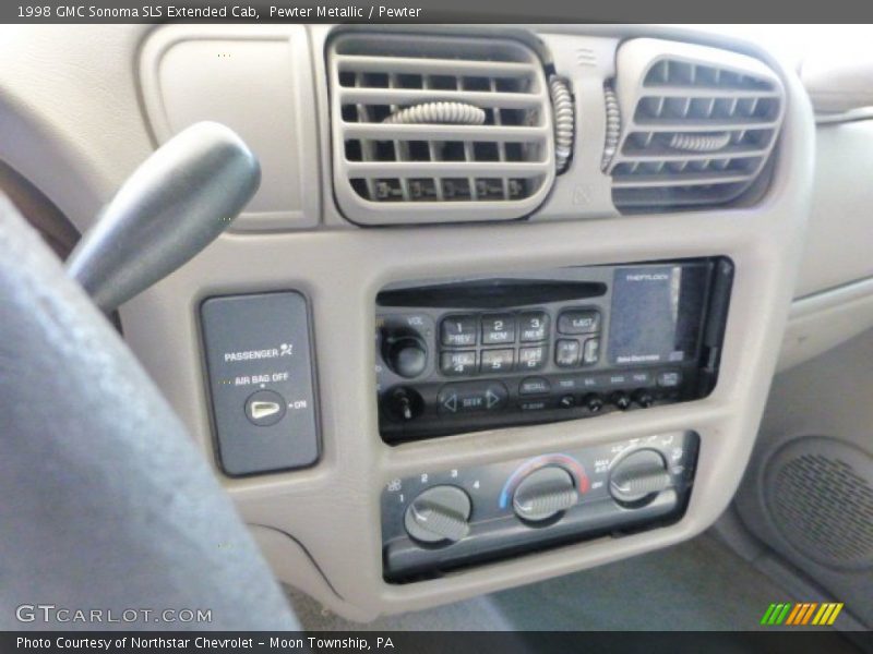Pewter Metallic / Pewter 1998 GMC Sonoma SLS Extended Cab