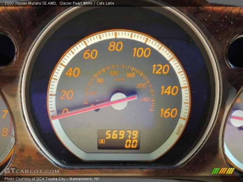 Glacier Pearl White / Cafe Latte 2007 Nissan Murano SE AWD