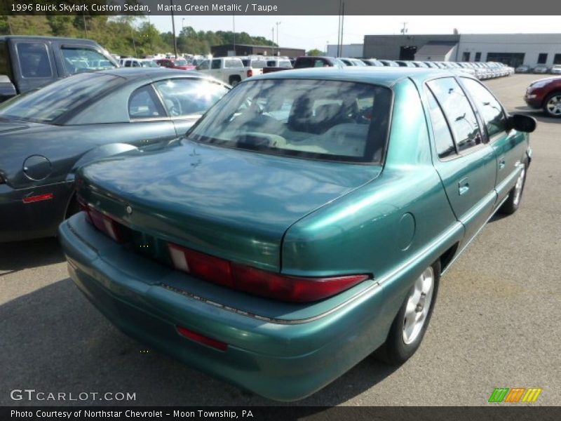 Manta Green Metallic / Taupe 1996 Buick Skylark Custom Sedan