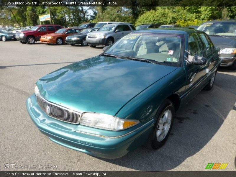 Manta Green Metallic / Taupe 1996 Buick Skylark Custom Sedan