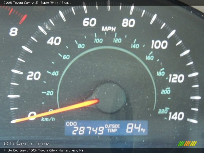 Super White / Bisque 2008 Toyota Camry LE