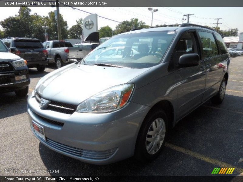 Blue Mirage Metallic / Stone Gray 2004 Toyota Sienna CE