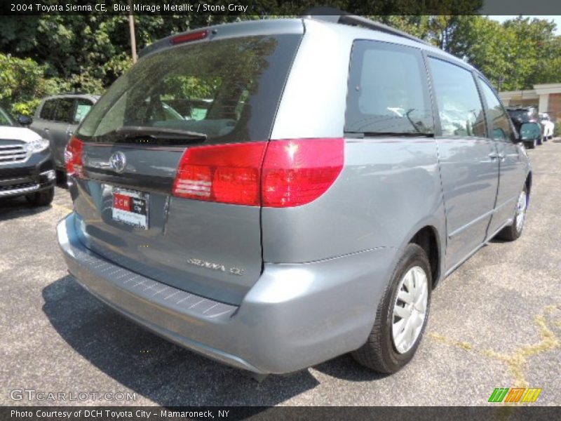 Blue Mirage Metallic / Stone Gray 2004 Toyota Sienna CE