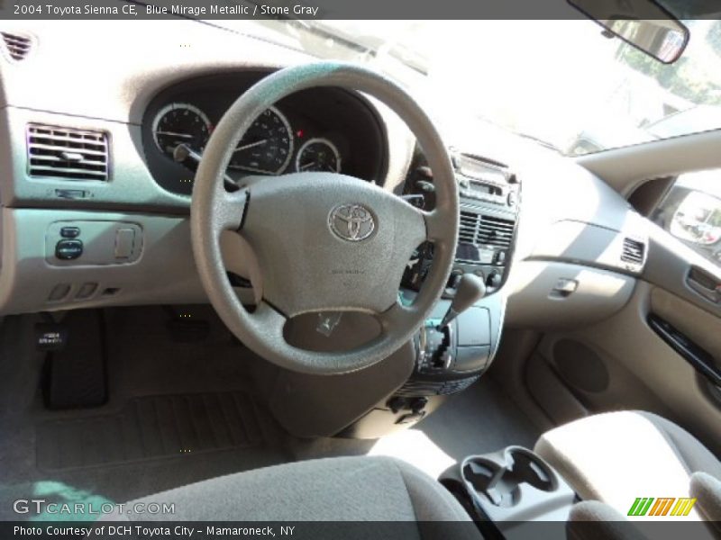 Blue Mirage Metallic / Stone Gray 2004 Toyota Sienna CE