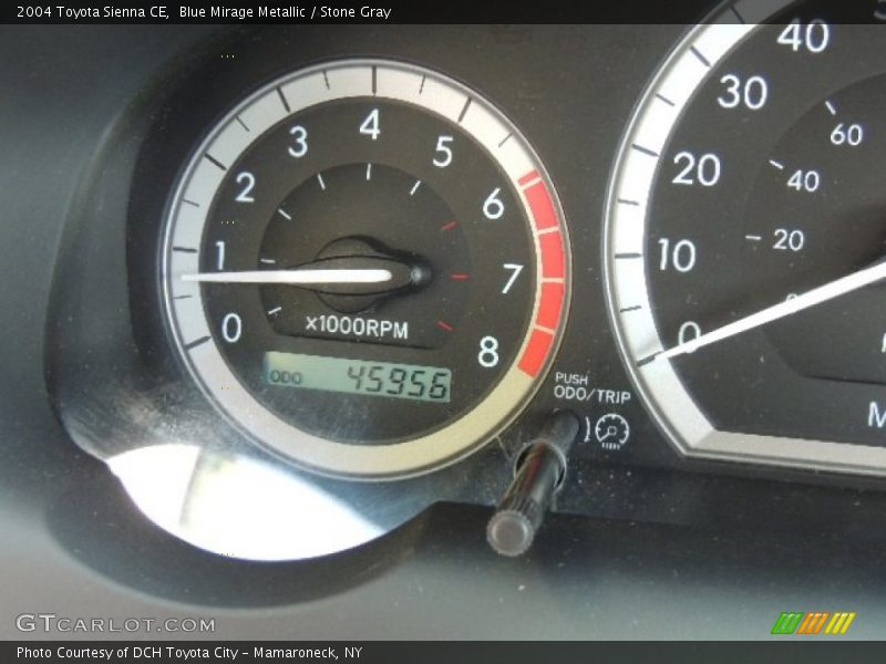 Blue Mirage Metallic / Stone Gray 2004 Toyota Sienna CE