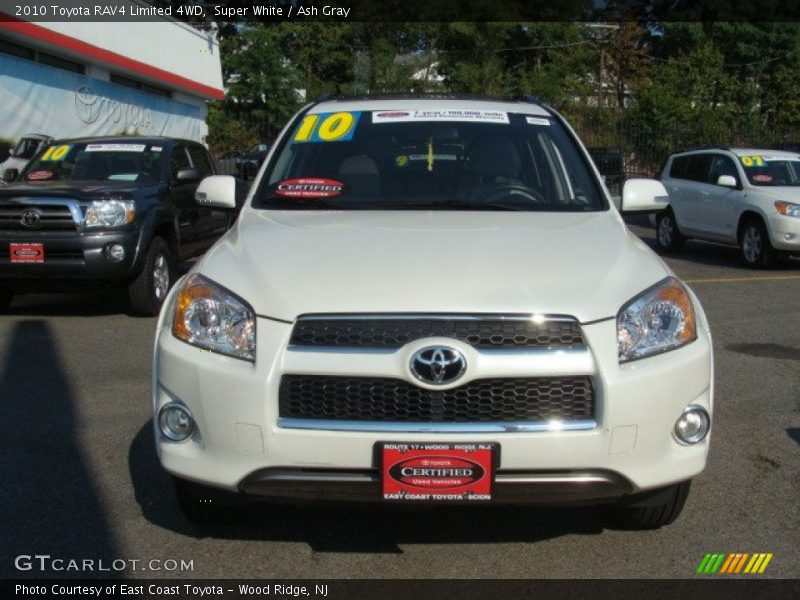 Super White / Ash Gray 2010 Toyota RAV4 Limited 4WD