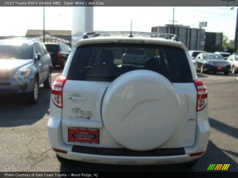 Super White / Ash Gray 2010 Toyota RAV4 Limited 4WD