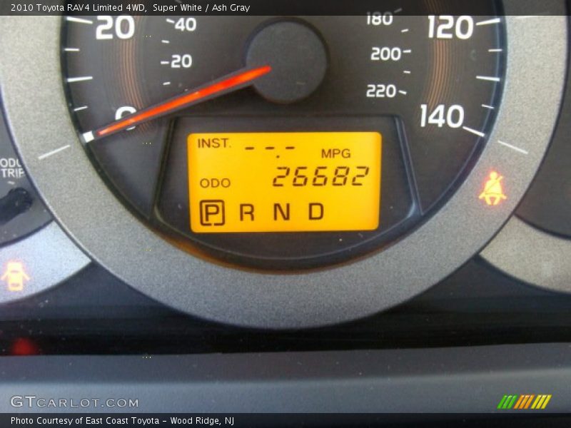 Super White / Ash Gray 2010 Toyota RAV4 Limited 4WD