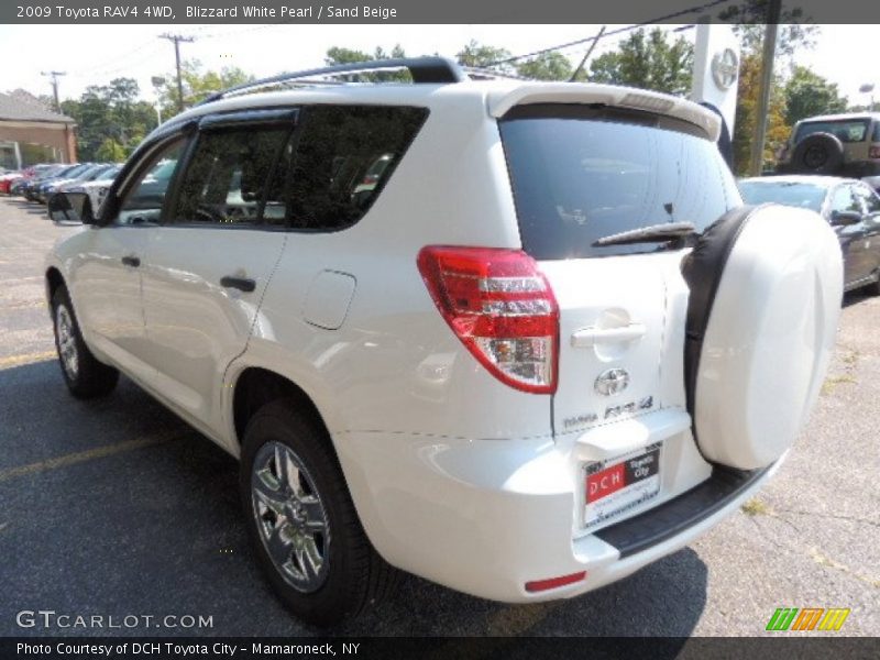 Blizzard White Pearl / Sand Beige 2009 Toyota RAV4 4WD