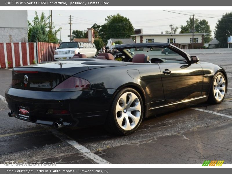 Jet Black / Chateau Red 2005 BMW 6 Series 645i Convertible