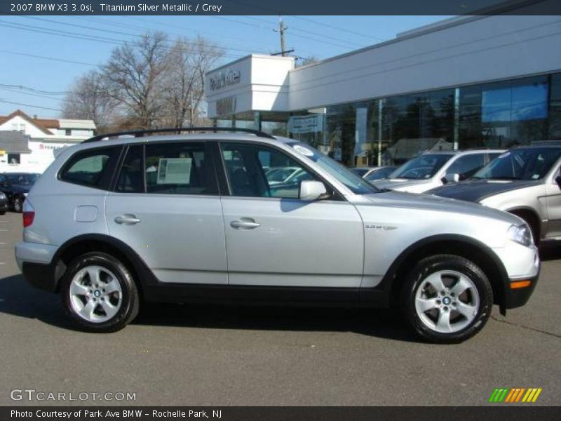 Titanium Silver Metallic / Grey 2007 BMW X3 3.0si