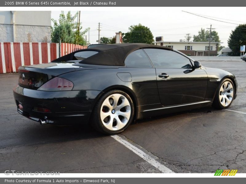 Jet Black / Chateau Red 2005 BMW 6 Series 645i Convertible
