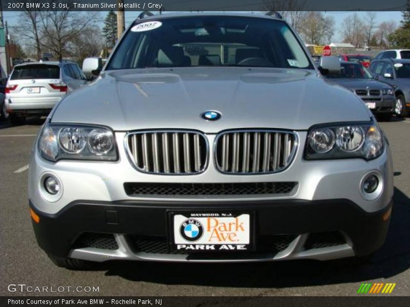 Titanium Silver Metallic / Grey 2007 BMW X3 3.0si