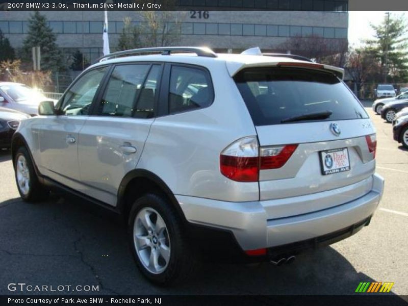 Titanium Silver Metallic / Grey 2007 BMW X3 3.0si