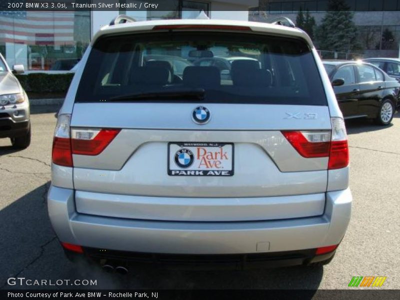 Titanium Silver Metallic / Grey 2007 BMW X3 3.0si