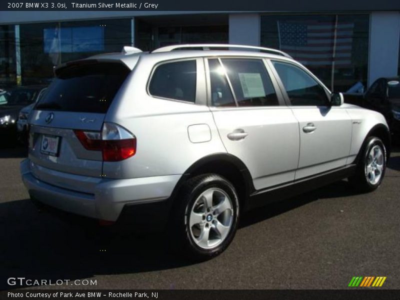Titanium Silver Metallic / Grey 2007 BMW X3 3.0si