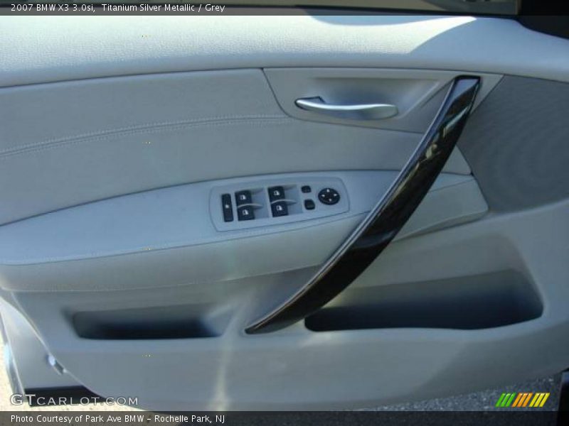 Titanium Silver Metallic / Grey 2007 BMW X3 3.0si