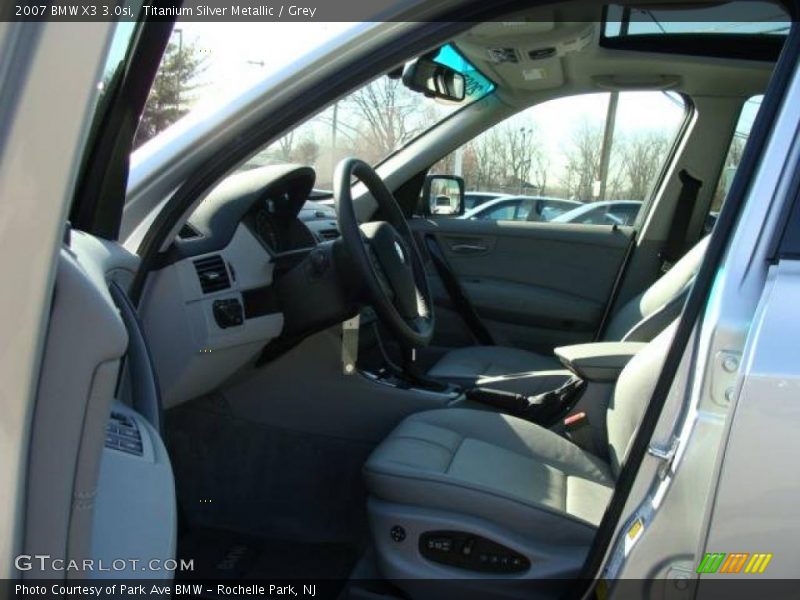 Titanium Silver Metallic / Grey 2007 BMW X3 3.0si