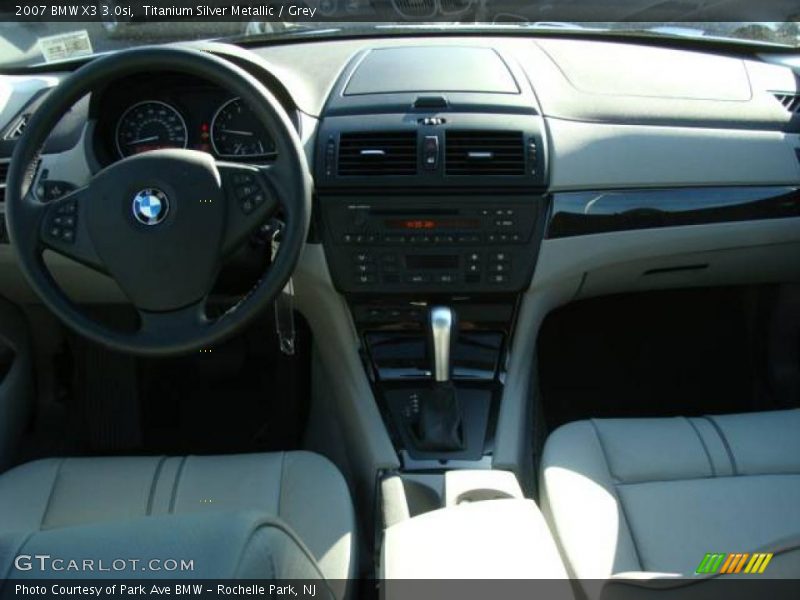 Titanium Silver Metallic / Grey 2007 BMW X3 3.0si