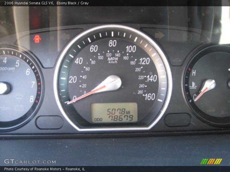 Ebony Black / Gray 2006 Hyundai Sonata GLS V6
