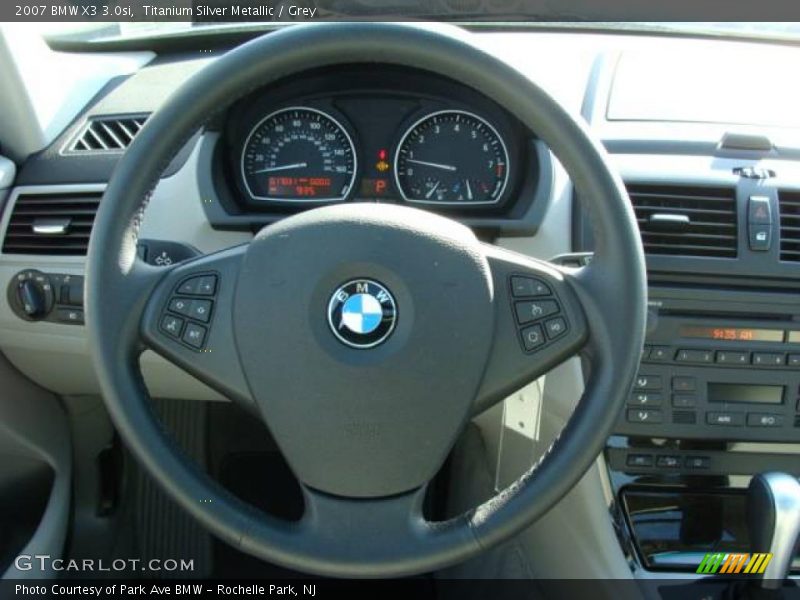 Titanium Silver Metallic / Grey 2007 BMW X3 3.0si